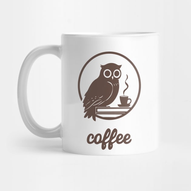 Owl Coffee and books by CreativeSage